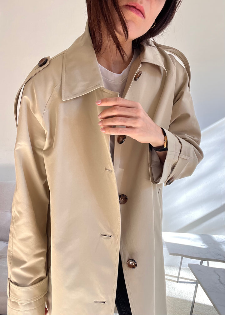 Beige Trench Coat - SERRANO