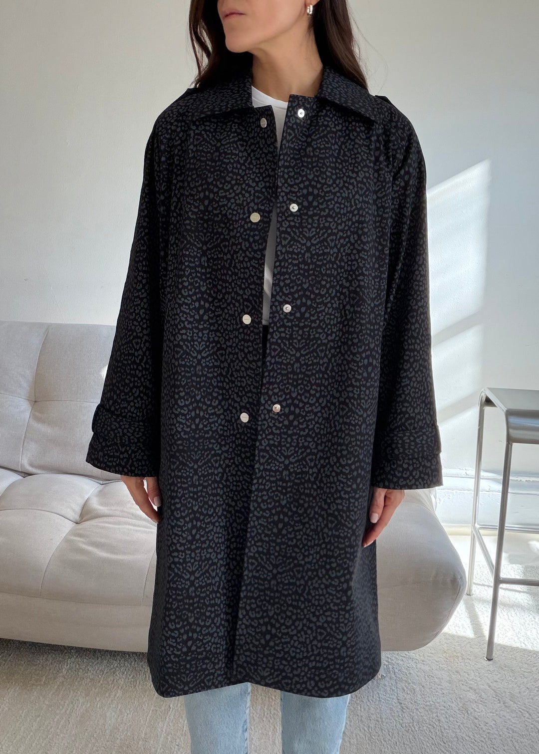 Leopard print trench coat - SERRANO