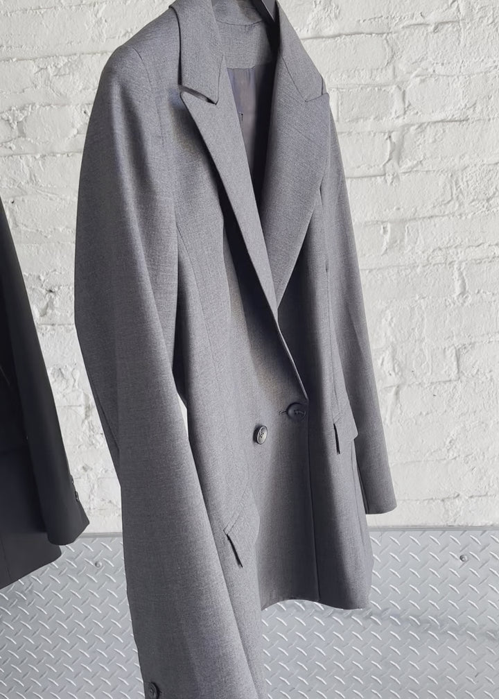 Italian wool blazer dark gray#color_dark-gray