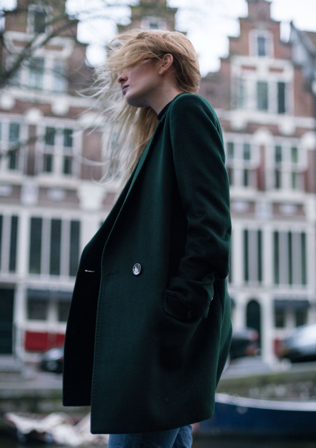 Wool Coat - Green S / Dark Green Wool Coat - Green S / Dark Green