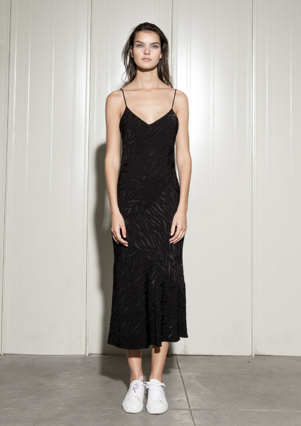 Black slip dress