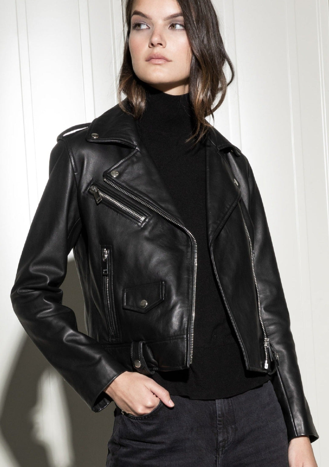 Biker Leather Jacket – SERRANO