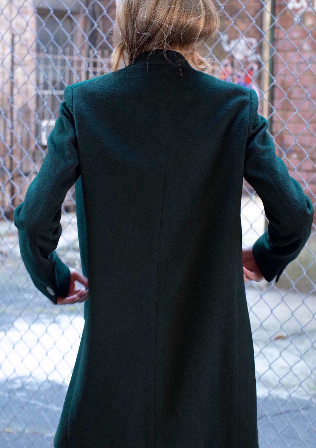 Wool coat dark green#color_dark-green